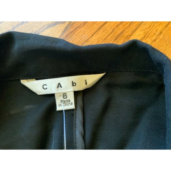 Cabi Womens Navy Blue Blazer Size 6 Single-Button Closure - Picture 2 of 3